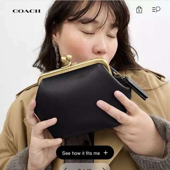 NWT Coach Kisslock Frame Bag 16 - Picture 1 of 8